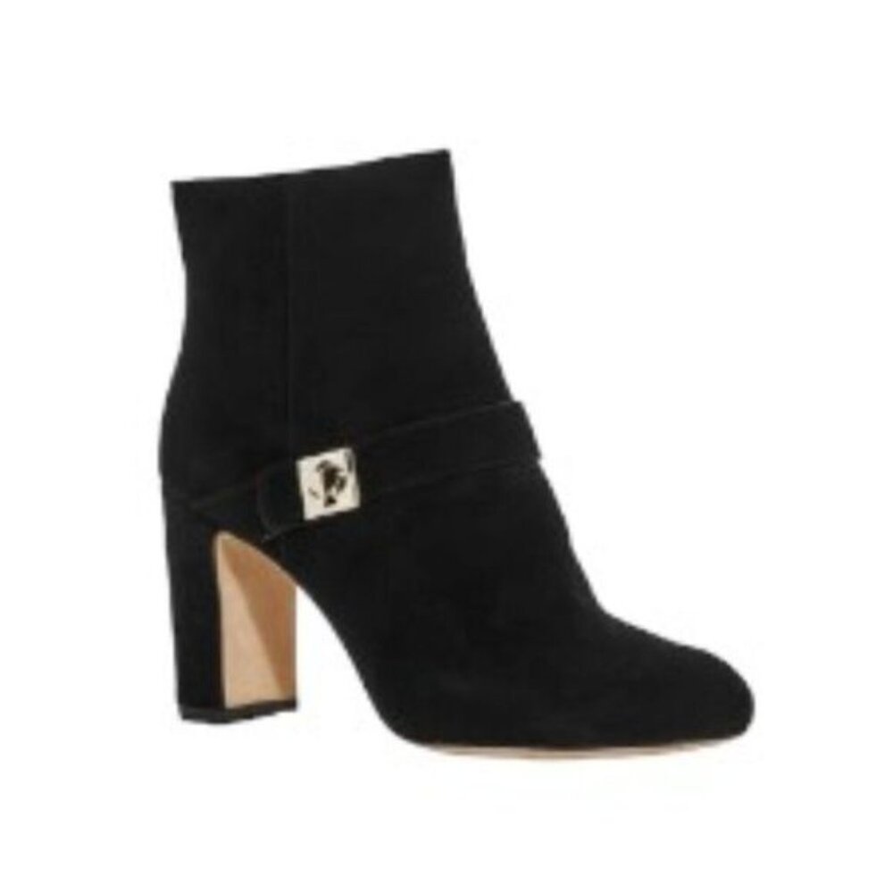NEW Kate Spade Thatcher Booties Suede Black Size 9.5 NWT